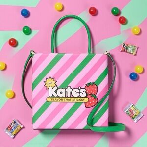 🩷♠️💚KATE SPADE🩷♠️💚Pink Multi Treat Yourself Bubble Gum Mini Tote/NWT